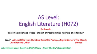 Exploring Feminist Themes in Angela Carter's Gothic Works