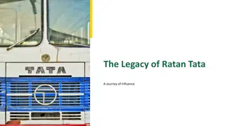 Legacy of Ratan Tata: A Journey of Influence