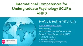 International Collaboration on Foundational Psychology Competences