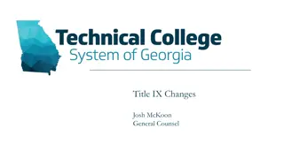 Significant Changes in Title IX Rules on Sexual Harassment - Overview
