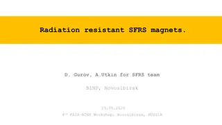 Radiation-Resistant SFRS Magnets: Innovations and Progress Updates