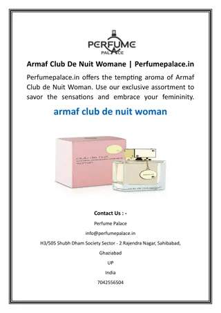Armaf Club De Nuit Womane  Perfumepalace.in