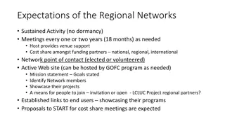 Expectations and Strategies for Regional Network Sustainability