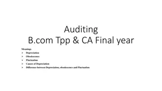 Understanding Depreciation, Obsolescence, and Fluctuation in Auditing