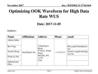 Optimizing OOK Waveform for High Data Rate Wireless Communications