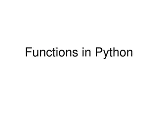 Understanding Functions in Python