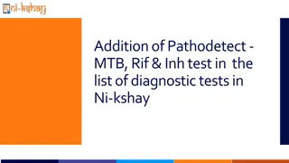 Pathodetect MTB Rif Inh Test: Diagnostic Test Addition in Ni-kshay