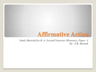 Understanding Affirmative Action Policies and Objectives