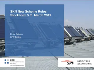Solar Keymark Scheme Rules Revision and New Structure Overview