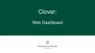 Clover: Web Dashboard for Managing Your Business Remotely