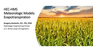 Understanding Evapotranspiration in Hydrologic Modeling