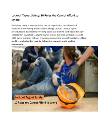 Lockout Tagout Safety 10 Rules You Cannot Afford to Ignore