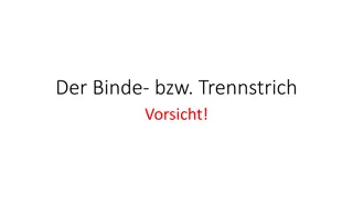 Understanding the Usage of Hyphens and Dashes in German Compound Words