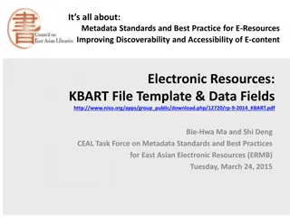 Improving Accessibility of E-Resources through Metadata Standards and Best Practices