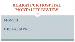 Bharatpur Hospital Mortality Review and Department Statistics