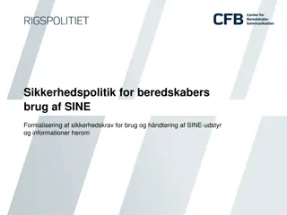 SINE Emergency Preparedness Security Policy