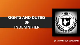 Understanding Rights and Duties of Indemnifier by Avantika Mahajan