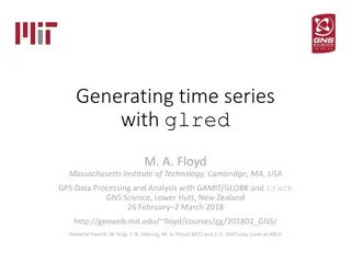 Time Series Generation with GLRED & GLOBK for GPS Data Processing