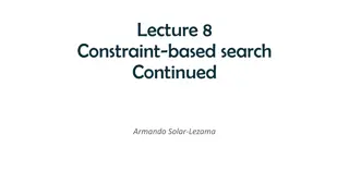 Constraint-Based Search in Software Synthesis