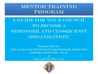 Mentor Training Program: Strengthening Your Council Organization