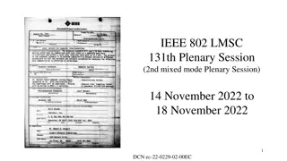 IEEE 802 LMSC 131th Plenary Session - Participant Guidelines & Ethics Codes