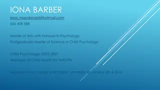 Child Psychologist Iona Barber | Qualifications & Experience