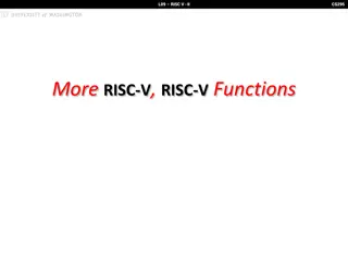 RISC-V Design Principles and Instructions Overview