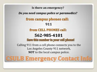 Emergency Preparedness Guidelines for CSULB Students