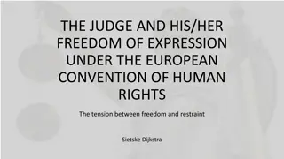 Judge's Freedom of Expression under European Convention of Human Rights