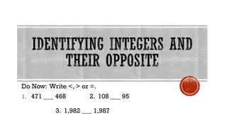 Understanding Integers and Their Opposites