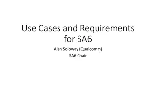 Managing Stage 1 Requirements for SA6 Work Guidance
