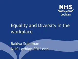 Promoting Equality and Inclusivity in the Workplace at NHS Lothian
