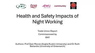 Night Working Health and Safety Impacts: Insights and Recommendations.