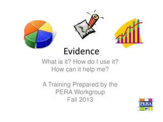 Understanding Evidence in Educational Practices