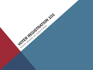 Understanding Voter Registration and Elections Process