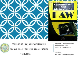 Constitutional and Administrative Law Overview