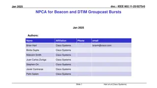 Enhancing IEEE 802.11 Networks with NPCA for Efficient Beacon and Groupcast Traffic Management