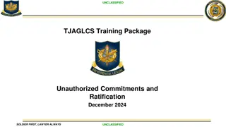 Understanding Unauthorized Commitments and Ratification in Government Contracts