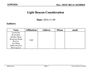 Latest IEEE 802.11 Updates on Beacon Consideration and UHR Information