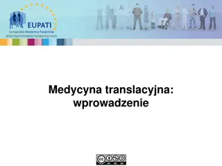 Introduction to Therapeutic Innovation in Translational Medicine