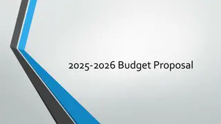 2025-2026 Annual Budget Proposal Overview