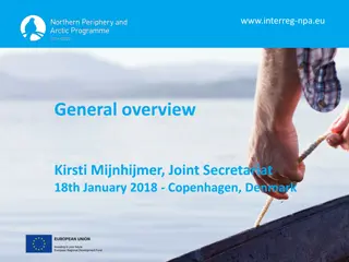 Interreg NPA Programme Overview and Funding Distribution