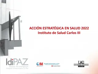 Strategic Health Initiatives 2022 at Instituto de Salud Carlos III