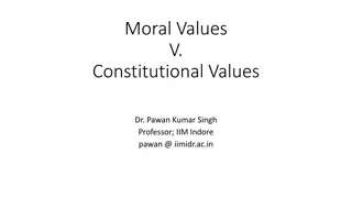 Understanding Moral and Constitutional Values in Judiciary
