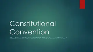 Constitutional Convention: The Transition from Articles of Confederation