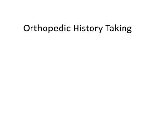 Importance of Orthopedic History Taking for Accurate Diagnosis