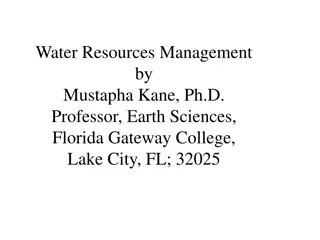 Water Resources Management for Florida's Ichetucknee Basin
