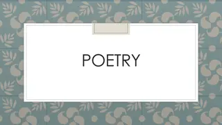 Understanding Poetry: Elements, Analysis, and Interpretation