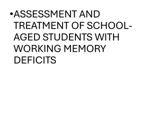 Understanding Working Memory Deficits in School-Aged Students