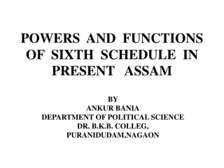 Powers and Functions of Sixth Schedule in Present Assam